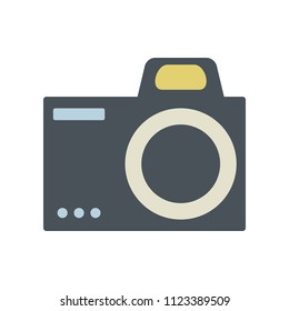 Flat colored camera icon