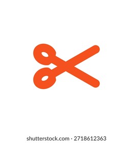 Icono de corte de color plano para navegación y diseño de interfaz