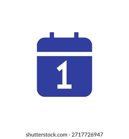 Icono de fecha de color plano para marcador de día y programación de hora