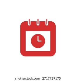 Icono de fecha límite de color plano establecido en esquema y estilo sólido para la gestión del tiempo y el seguimiento de tareas