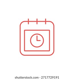 Icono de fecha límite de color plano establecido en esquema y estilo sólido para la gestión del tiempo y el seguimiento de tareas