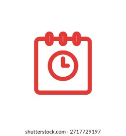 Icono de fecha límite de color plano establecido en esquema y estilo sólido para la gestión del tiempo y el seguimiento de tareas