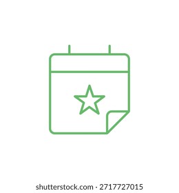 Flat Colored Event Icon for Scheduled Activities and Gatherings