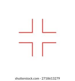 Conjunto de iconos de pantalla completa de salida de color plano en contorno y estilo sólido para la navegación de interfaz