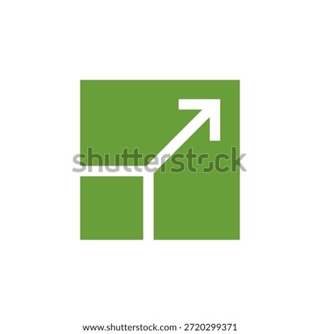 Flat Colored Exit Fullscreen Icon for Interface Navigation