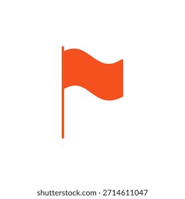 Icono de bandera de color plano para el lenguaje de Country y marcador de Locación