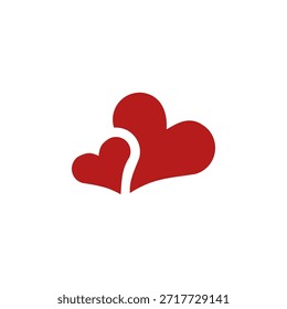 Conjunto de iconos de corazón de color plano en contorno y estilo sólido para la atención médica y el compromiso social