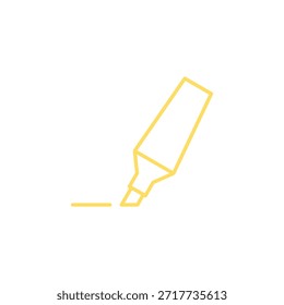 Icono de resaltado de color plano para marcado de texto y edición de documentos