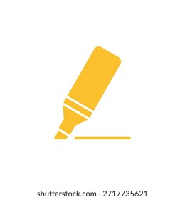 Icono de resaltado de color plano para marcado de texto y edición de documentos