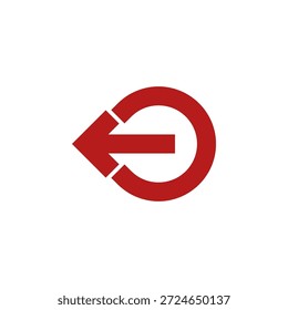 Ícone de logoff de cor plana para acesso de segurança