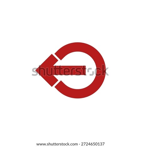 Flat Colored Logout Icon for Security Access