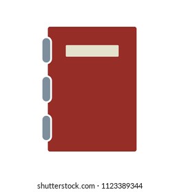 Flat colored notebook icon