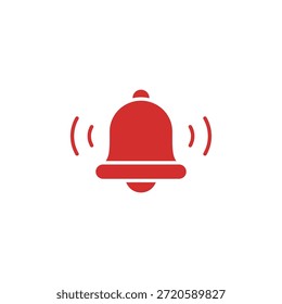 Icono de alerta de campana de notificación de color plano para alerta y notificación
