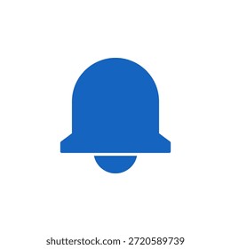 Icono de campana de notificación de color plano para alerta y notificación