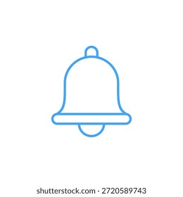 Icono de campana de notificación de color plano para alerta y notificación