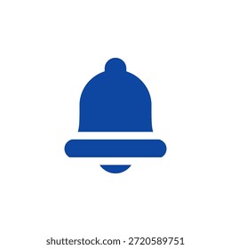 Flat Colored Notification Bell Icon for Alert and Notification