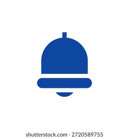 Icono de campana de notificación de color plano para alerta y notificación