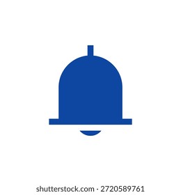 Icono de campana de notificación de color plano para alerta y notificación