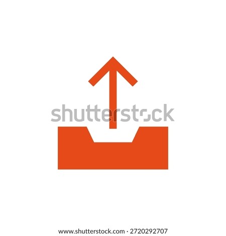 Flat Colored Outbox Icon Set in Outline and Solid Style for Interface Navigation