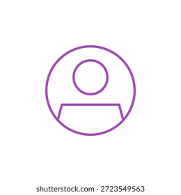 Ícone de Perfil de Cor Plana para Perfil da Conta