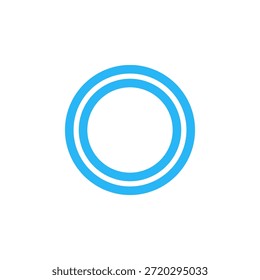 Ícone de botão de opção de cor plana para seleção de interface