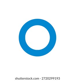 Ícone de botão de opção de cor plana para seleção de interface