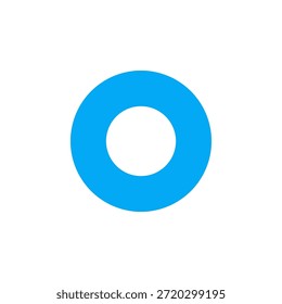Icono de Botón de radio de color plano para selección de interfaz
