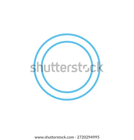 Flat Colored Radio Button Icon for Interface Selection