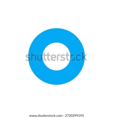 Flat Colored Radio Button Icon for Interface Selection
