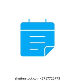 Icono de horario de color plano para planificación de tiempo y gestión de citas