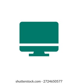 Icono de pantalla plana de color para dispositivo de visualización