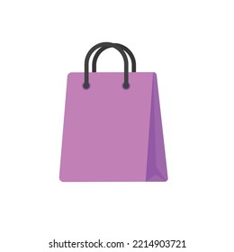 Icono de bolsa de compra de color plano para su diseño