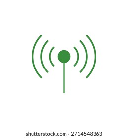 Icono de señal de color plano para Estado de red y conectividad