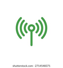 Icono de señal de color plano para Estado de red y conectividad