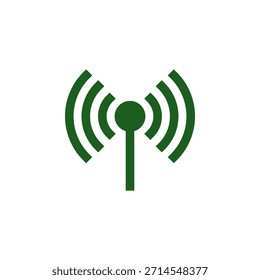 Icono de señal de color plano para Estado de red y conectividad