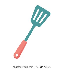 Ícone de espátula de cor plana representando utensílios de cozinha para virar e mexer os alimentos. Adequado para visuais culinários e projetos relacionados à cozinha.