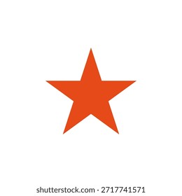 Flaches farbiges Sternsymbol für Ratingsysteme und Favoritenmarkierungen