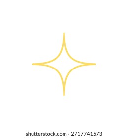 Icono de estrella de color plano para sistemas de clasificación y marcado favorito