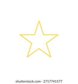 Icono de estrella de color plano para sistemas de clasificación y marcado favorito