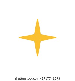 Icono de estrella de color plano para sistemas de clasificación y marcado favorito