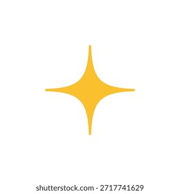 Icono de estrella de color plano para sistemas de clasificación y marcado favorito