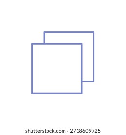 Flat Colored Tab Icon for Interface Navigation and Window Management