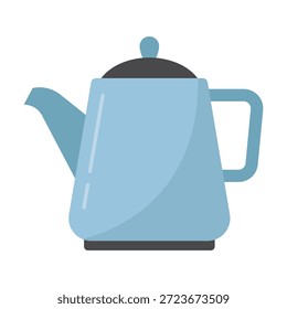 Ícone de bule de chá de cor plana simbolizando a preparação do chá e servindo tradições. Ideal para projetos de marca de café e menu de bebidas.