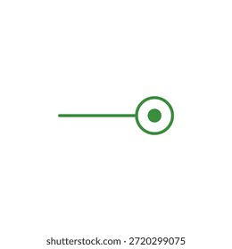 Icono de palanca de color plano para Estado y activación