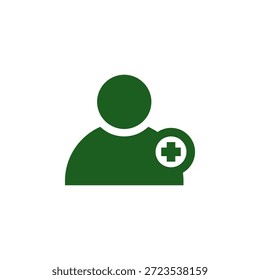 Ícone de Adição de Usuário de Cor Simples para Perfil de Conta