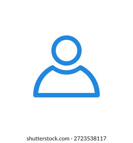 Ícone de Usuário de Cor Plana para o Perfil da Conta