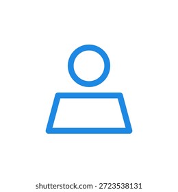 Flat Colored User Icon for Account Profile