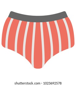 
A flat colored vector icon of undergarment. 
