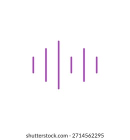 Icono de voz de color plano para grabación de audio y entrada de comandos