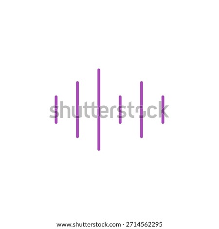 Flat Colored Voice Icon for Audio Recording and Command Input